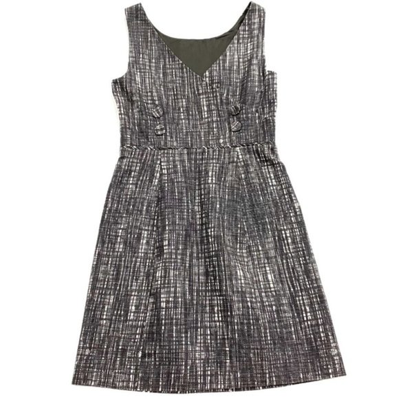 J Crew Contessa Tweed Sheath Dress Sz 6 Grey | Excellent Condition |Style #22931 - Picture 2 of 2